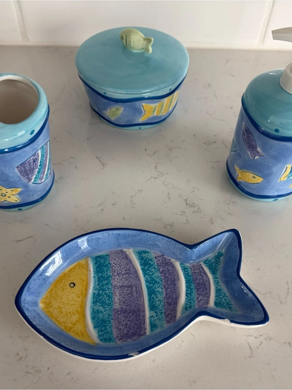 5-Piece Ocean Bathroom Set